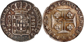 AZORES. Azores - Portugal. 600 Reis, ND (1887). Luis I. NGC EF-45, Countermark: XF Weak.
KM-26.2; Gomes-L1.14.05. Issued by decree of 31 March 1887. ...