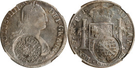 BRAZIL. Brazil - Bolivia. Minas Gerais. 960 Reis, ND (1808). Joao as Prince Regent. NGC Fine Details--Surface Hairlines.
KM-242; LDMB-P450; Gomes-JR....