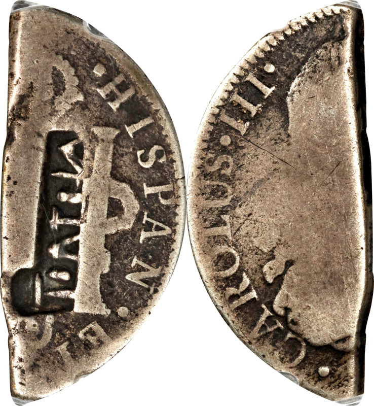 BRITISH VIRGIN ISLANDS. 4 Shillings 1-1/2 Pence (Half Dollar), ND (ca. 1805-24)....