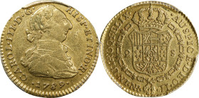 COLOMBIA. 2 Escudos, 1789-NR JJ. Bogota (Nuevo Reino) Mint. Charles III. PCGS Genuine--Gouged, VF Details.
Fr-39; KM-49.1A.

Estimate: $400.00- $50...