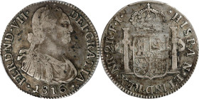 COLOMBIA. 2 Reales, 1816-NR FJ. Bogota (Nuevo Reino) Mint. Ferdinand VII. PCGS VF-25.
KM-70.1; Cal-931; Restrepo-113.3.

Estimate: $200.00- $300.00