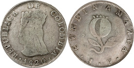 COLOMBIA. Cundinamarca. 8 Reales, 1820-Ba JF. Bogota Mint. PCGS F-15.
KM-C6; Restrepo-157.1.

Estimate: $100.00- $200.00