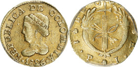 COLOMBIA. Peso, 1826-BOGOTA JF. Bogota Mint. PCGS EF-45.
Fr-73; KM-84.

Estimate: $200.00- $300.00