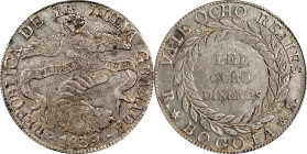 COLOMBIA. 8 Reales, 1839-RS. Bogota Mint. PCGS AU-53.
KM-98; Restrepo-194.1.
From the Helena Collection.

Estimate: $200.00- $400.00