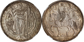 CZECHOSLOVAKIA. Silver Medallic 10 Ducats, 1929. Kremnica Mint. NGC MS-64.
KMX-M6. Struck to commemorate the 1,000 year anniversary of Christianity....