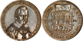 CZECHOSLOVAKIA. Silver Medallic Taler, 1934. Kremnica Mint. NGC AU-58.
KMX-Unlisted; Novotny-IX.C (RRR). Mintage: 610. Obverse: Bust of Wallenstein s...