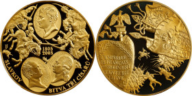 CZECH REPUBLIC. 200th Anniversary of the Battle of Slavkov Brass Medal, 2005. Czech (Jablonec nad Nisou) Mint. PCGS PROOF-70 Deep Cameo.
Diameter: 50...