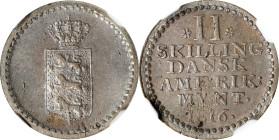 DANISH WEST INDIES. 2 Skilling, 1816. Frederik VI. NGC MS-63.
KM-13.

Estimate: $400.00- $600.00