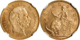 DENMARK. 10 Kroner, 1900-HC-VBP. Copenhagen Mint. Christian IX. NGC MS-63+.
Fr-296; KM-790.2.

Estimate: $300.00- $500.00