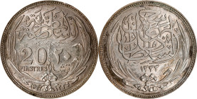 EGYPT. 20 Piastres, AH 1335/1917. Birmingham (Heaton) Mint. Hussein Kamil. PCGS AU-58.
KM-321.

Estimate: $150.00- $250.00