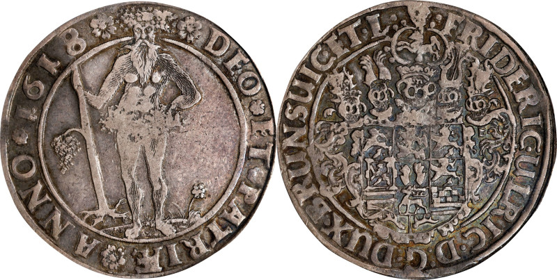 GERMANY. Brunswick-Luneburg: Brunswick. Taler, 1618. Zellerfeld or Goslar Mint; ...