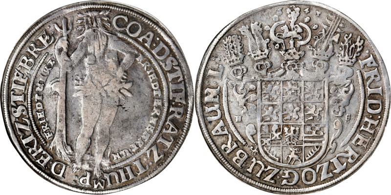 GERMANY. Brunswick-Luneburg: Luneburg (Celle). Taler, 1643-HS. Zellerfeld Mint. ...