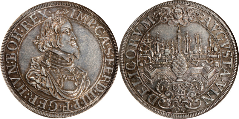 GERMANY. Augsburg. Taler, 1641. Free City (in the name of Ferdinand III). NGC AU...