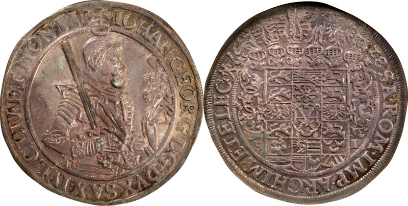 GERMANY. Saxony (Albertine). Taler, 1628-HI. Dresden Mint. Johann Georg I. NGC A...