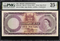 FIJI. Government of Fiji. 5 Pounds, 1964. P-54e. PMG Very Fine 25 EPQ.

Estimate: $300.00- $500.00