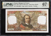 FRANCE. Banque de France. 100 Francs, 1976. P-149f. PMG Superb Gem Uncirculated 67 EPQ.

Estimate: $100.00- $200.00