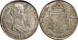 GUATEMALA. 8 Reales, 1815-NG M. Nueva Guatemala Mint. Ferdinand VII. PCGS AU-50.
KM-69.
From the Helena Collection.

Estimate: $100.00- $150.00