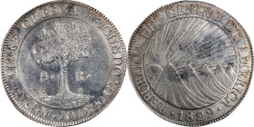 GUATEMALA. Central American Republic. 8 Reales, 1829-NG M. Nueva Guatemala Mint. PCGS Genuine--Cleaned, AU Details.
KM-4.
From the Helena Collection...