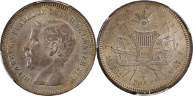 GUATEMALA. 2 Reales, 1867-R. Nueva Guatemala Mint. PCGS MS-64.
KM-142.

Estimate: $100.00- $200.00