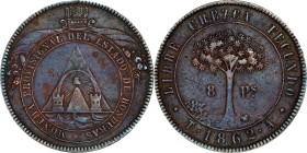 HONDURAS. 8 Reales, 1862-T A. Tegucigalpa Mint. VF Details.
KM-27.

Estimate: $100.00- $150.00