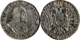 HUNGARY. Taler, 1652-KB. Kremnica Mint. Ferdinand III. NGC AU Details--Surface Hairlines.
Dav-3198; KM-107.
From the Augustana Collection.

Estima...