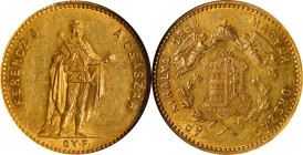 HUNGARY. Ducat, 1868-GYF. ANACS AU-58.
Fr-238R; KM-448.1.
From the Augustana Collection.

Estimate: $700.00- $1000.00