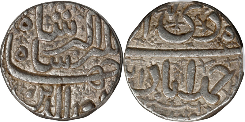 INDIA. Mughal Empire. Rupee, AH 1021 Year 7 (1612). Ahmadabad Mint. Muhammad Jah...