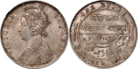 INDIA. Bikanir. Rupee, 1892. Ganga Singh (under Victoria as Empress). NGC MS-62.
KM-72; Prid-1003.

Estimate: $400.00- $600.00