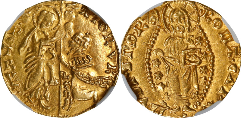 ITALY. Papal States. Issues of the Roman Senate. Ducat, ND (1350-1439). Rome Min...