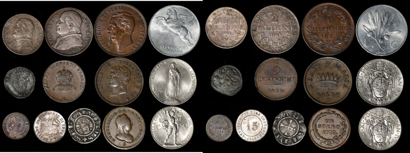 ITALY. Group of Assorted Types (13 Pieces). Grade Range: VERY FINE.
An interest...