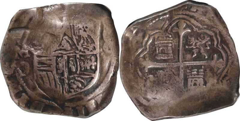 MEXICO. Cob 8 Reales, ND (1618-21)-Mo D. Mexico City Mint. Philip III. NGC VF-30...