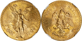 MEXICO. 50 Pesos, 1926. Mexico City Mint. NGC MS-62.
Fr-172; KM-481. AGW: 1.205 oz.

Estimate: $2200.00- $2800.00
