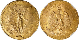 MEXICO. 50 Pesos, 1930. Mexico City Mint. NGC MS-62.
Fr-172; KM-481. AGW: 1.205 oz.

Estimate: $2200.00- $2600.00