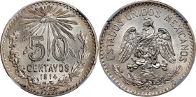 MEXICO. 50 Centavos, 1914-M. Mexico City Mint. NGC MS-64.
KM-445.

Estimate: $100.00- $150.00