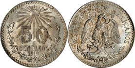 MEXICO. 50 Centavos, 1919-M. Mexico City Mint. PCGS MS-64.
KM-447.

Estimate: $60.00- $100.00