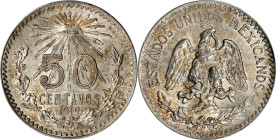 MEXICO. 50 Centavos, 1919-M. Mexico City Mint. PCGS MS-63.
KM-446. Quite attractive.

Estimate: $60.00- $100.00