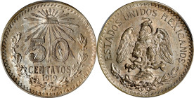 MEXICO. 50 Centavos, 1919-M. Mexico City Mint. PCGS MS-62.
KM-446.

Estimate: $60.00- $100.00