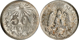 MEXICO. 50 Centavos, 1919-M. Mexico City Mint. PCGS MS-62.
KM-447. Quite attractive.

Estimate: $60.00- $100.00