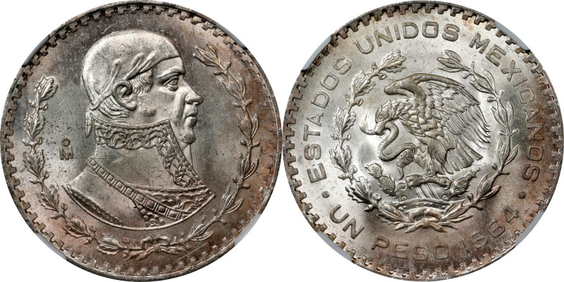MEXICO. Peso, 1964-Mo. Mexico City Mint. NGC MS-66.
KM-459.

Estimate: $40.00...