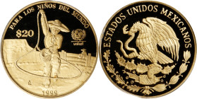 MEXICO. 20 Pesos, 1999-Mo. Mexico City Mint. PCGS PROOF-69 Deep Cameo.
Fr-209; KM-641.

Estimate: $400.00- $600.00