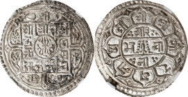 NEPAL. Shah Dynasty. Mohar, SE 1767 (1845). Rajendra Vikrama. NGC MS-63.
KM-565.2.

Estimate: $150.00- $300.00