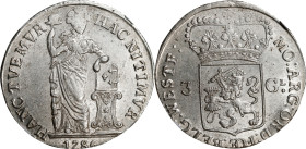 NETHERLANDS. West Friesland. 3 Gulden, 1786. Enkhuizen Mint. NGC MS-61.
Dav-1853; KM-141.2.

Estimate: $400.00- $600.00