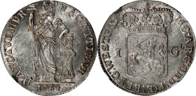 NETHERLANDS. West Friesland. Gulden, 1764. Enkhuizen Mint. NGC MS-63.
KM-97.5.

Estimate: $200.00- $400.00