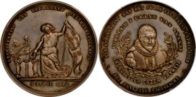NETHERLANDS. 300th Anniversary of Dutch Independence Silver Medal, 1872. PCGS SPECIMEN-65.
Zwierzina-210. By Posthumus in Amsterdam. Obverse: Capped ...