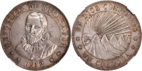 NICARAGUA. Cordoba, 1912-H. Birmingham (Heaton) Mint. NGC AU-53.
KM-16.

Estimate: $300.00- $500.00