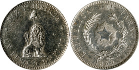 PARAGUAY. Peso, 1889. Buenos Aires Mint. PCGS Genuine--Cleaned, AU Details.
KM-5.

Estimate: $100.00- $200.00