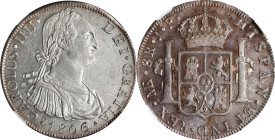 PERU. 8 Reales, 1806-LM JP. Lima Mint. Charles IV. NGC AU-58.
KM-97; Cal-926.

Estimate: $200.00- $300.00