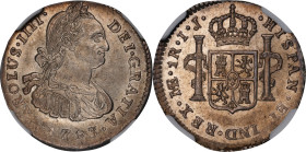 PERU. Real, 1793-LM IJ. Lima Mint. Charles IV. NGC MS-61.
KM-94; Cal-391.

Estimate: $60.00- $100.00