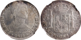 PERU. 8 Reales, 1811-LM JP. Lima Mint. Ferdinand VII. NGC AU-55.
KM-106.2; Cal-1242. Imaginary bust type.

Estimate: $200.00- $300.00