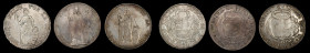 PERU. Trio of 8 Reales (3 Piece), 1834-51. Average Grade: VERY FINE.
Both Lima and Cuzco mints are represented in this nice crown group. SOLD AS IS/N...